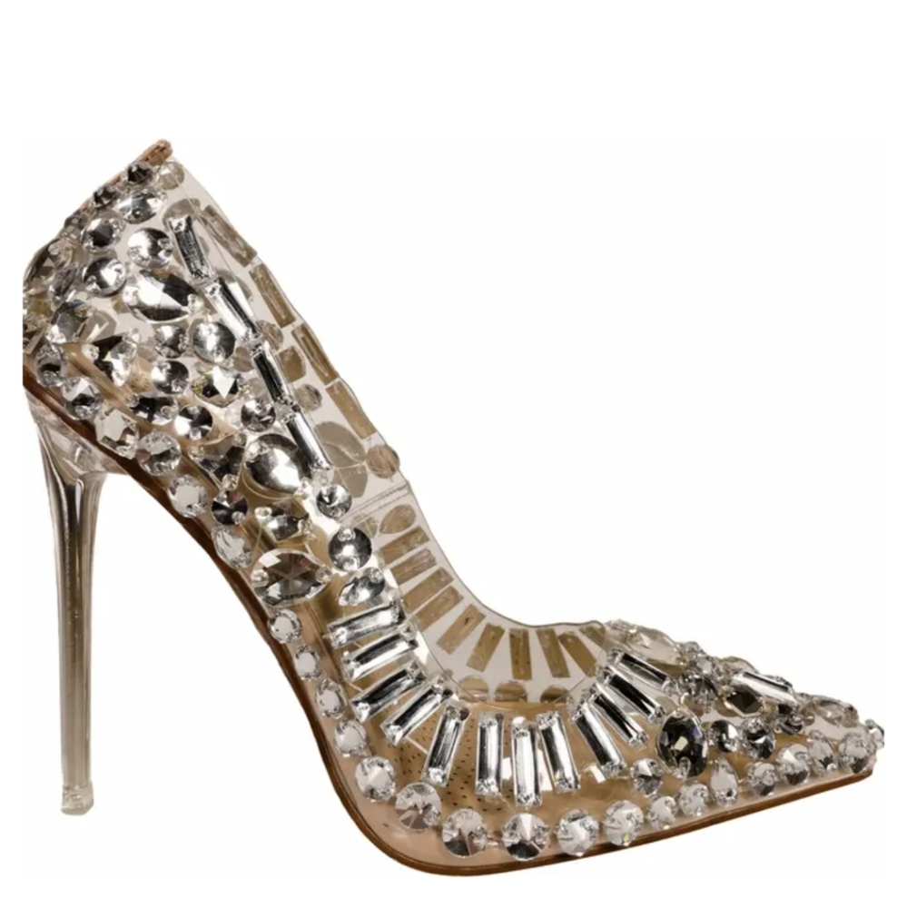 Azalea Wang Bonnie Glass Heels